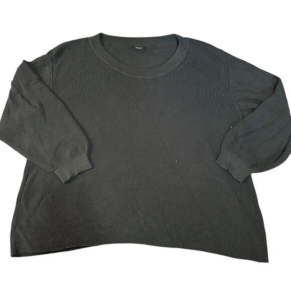 MOSSIMO DUTTI Women's Crewneck Knit Sweater Size M In Black - Picture 1 of 8